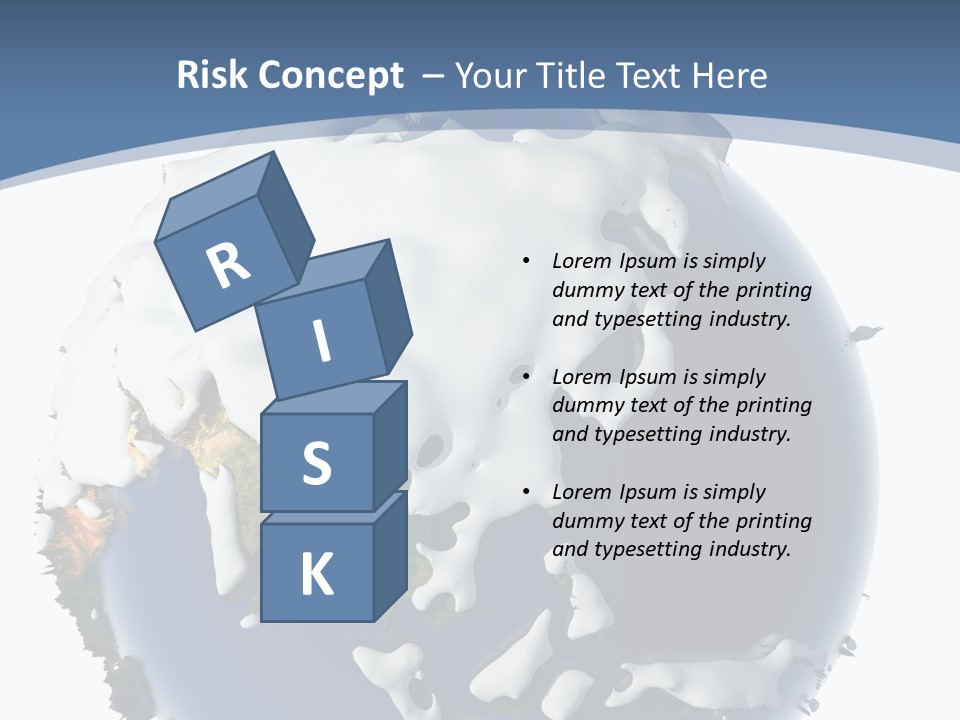 Frost Snowdrifts Idea PowerPoint Template