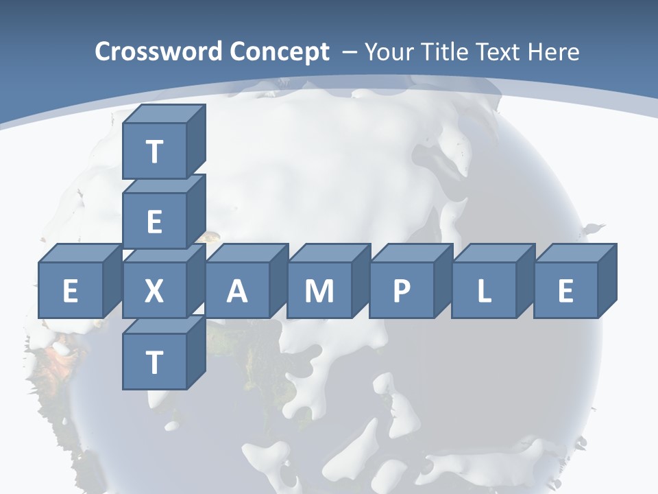 Frost Snowdrifts Idea PowerPoint Template