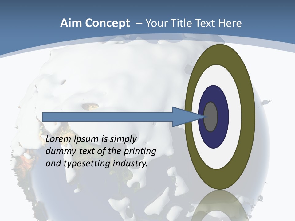 Frost Snowdrifts Idea PowerPoint Template