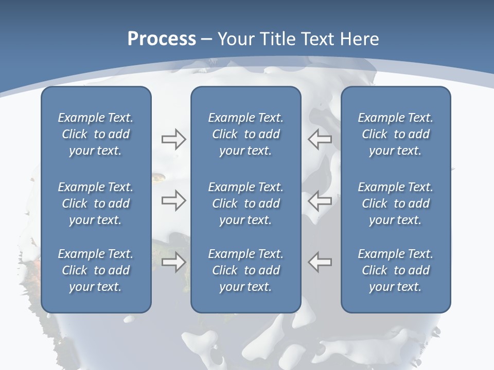 Frost Snowdrifts Idea PowerPoint Template