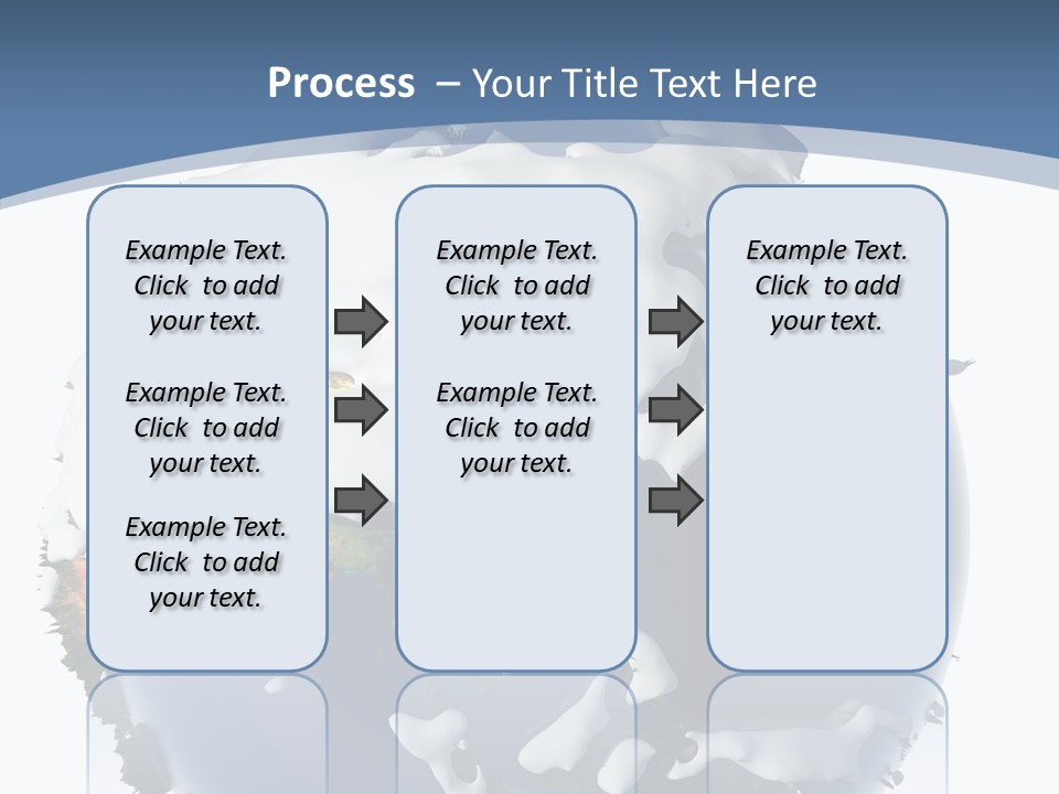 Frost Snowdrifts Idea PowerPoint Template