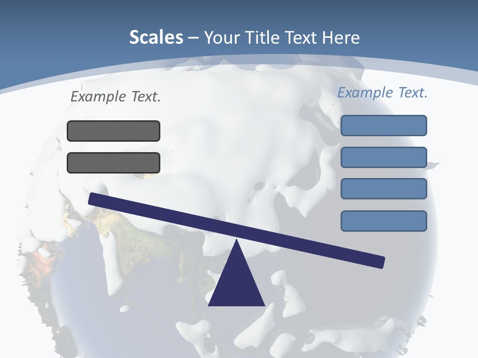 Frost Snowdrifts Idea PowerPoint Template