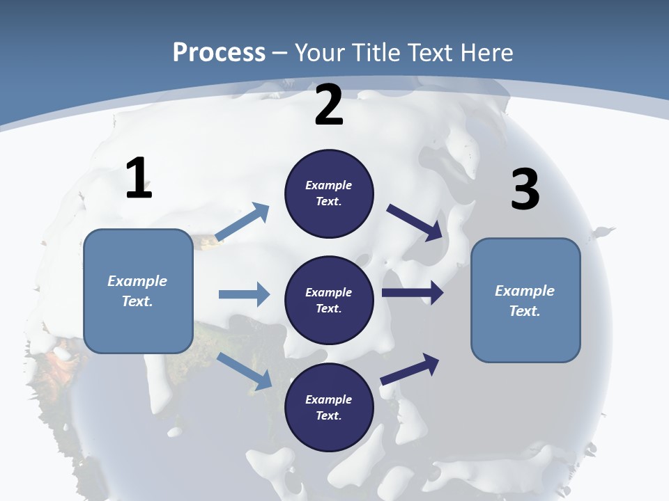 Frost Snowdrifts Idea PowerPoint Template