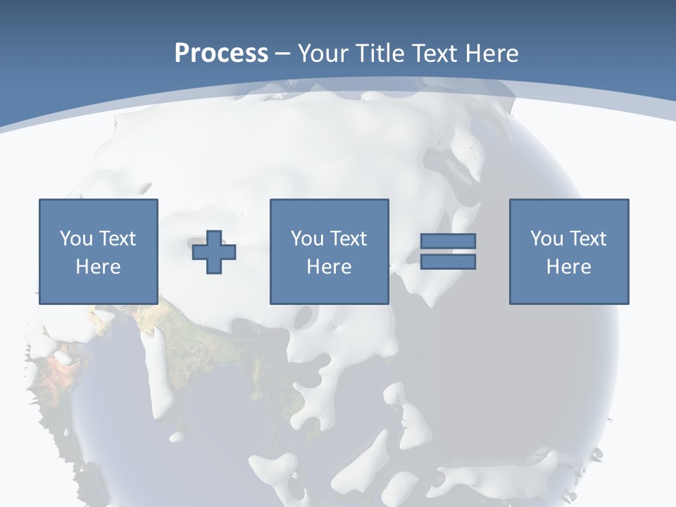 Frost Snowdrifts Idea PowerPoint Template