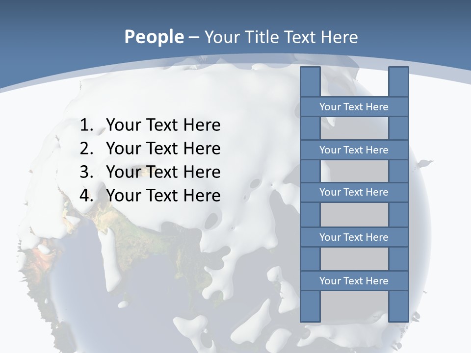 Frost Snowdrifts Idea PowerPoint Template