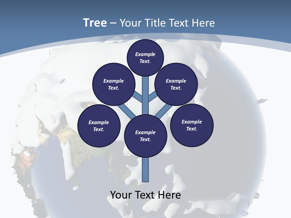 Frost Snowdrifts Idea PowerPoint Template