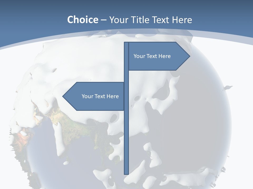 Frost Snowdrifts Idea PowerPoint Template