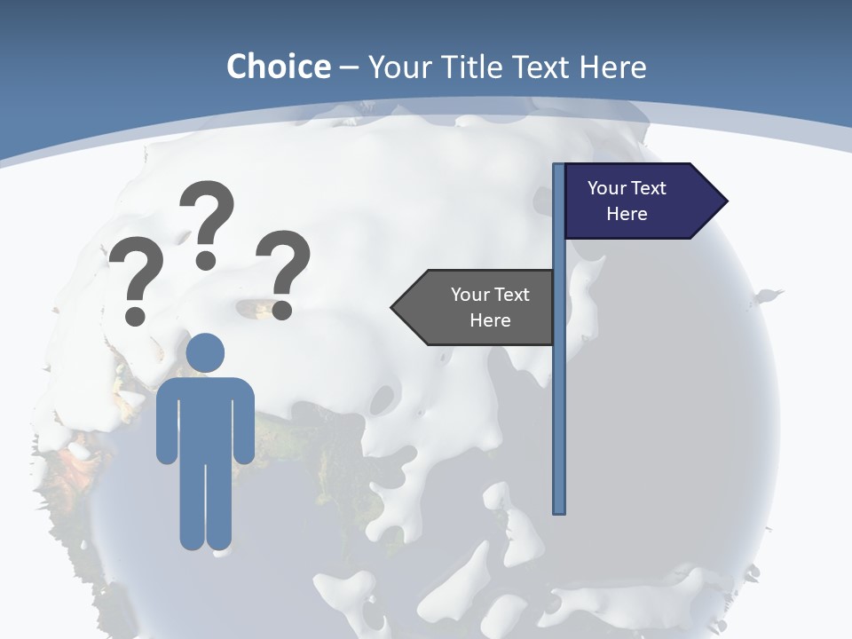 Frost Snowdrifts Idea PowerPoint Template