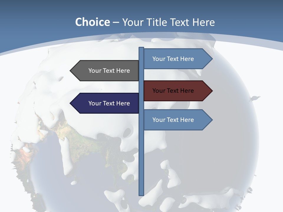 Frost Snowdrifts Idea PowerPoint Template