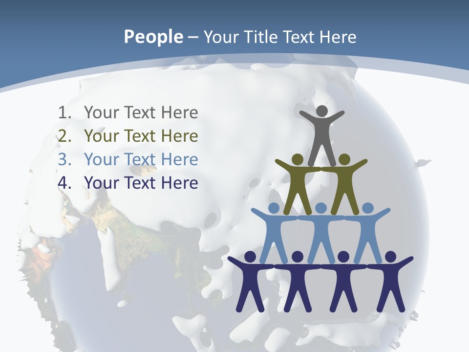 Frost Snowdrifts Idea PowerPoint Template