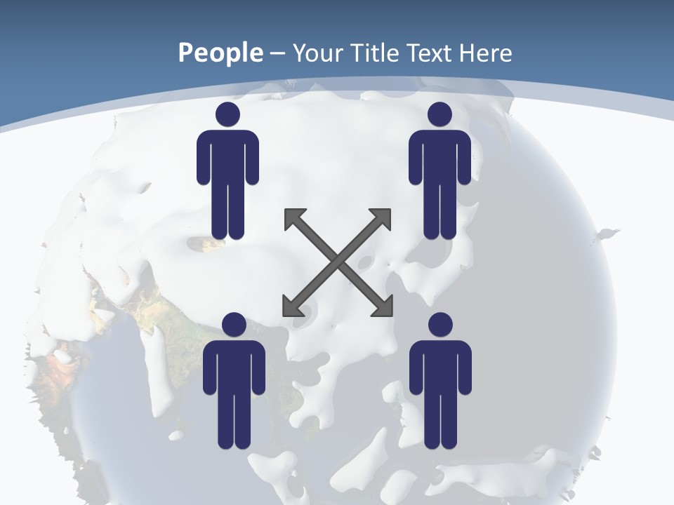 Frost Snowdrifts Idea PowerPoint Template