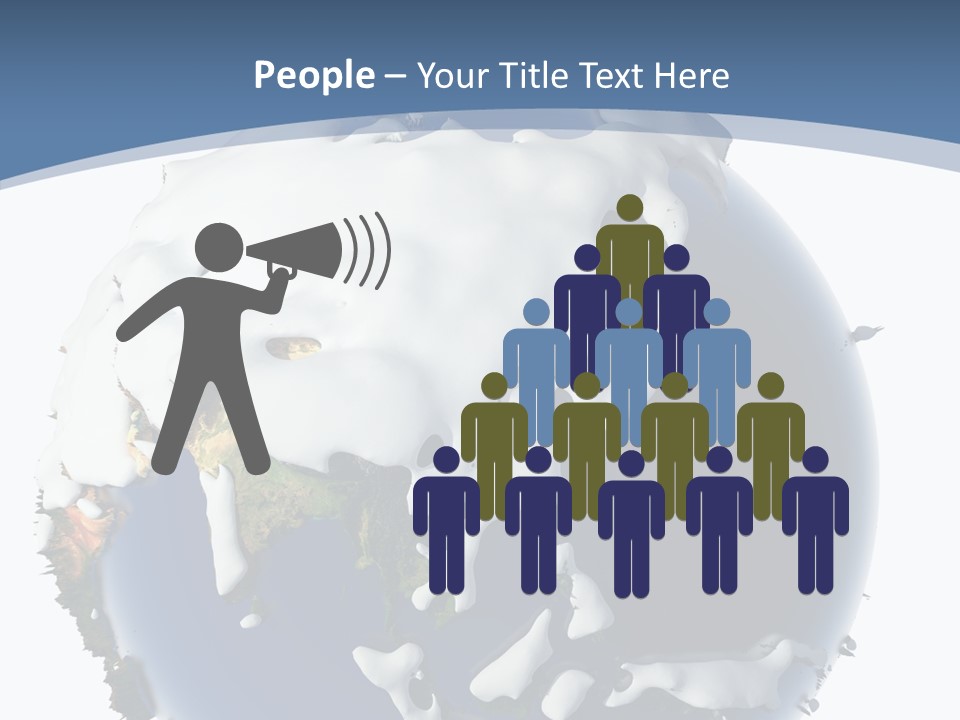 Frost Snowdrifts Idea PowerPoint Template