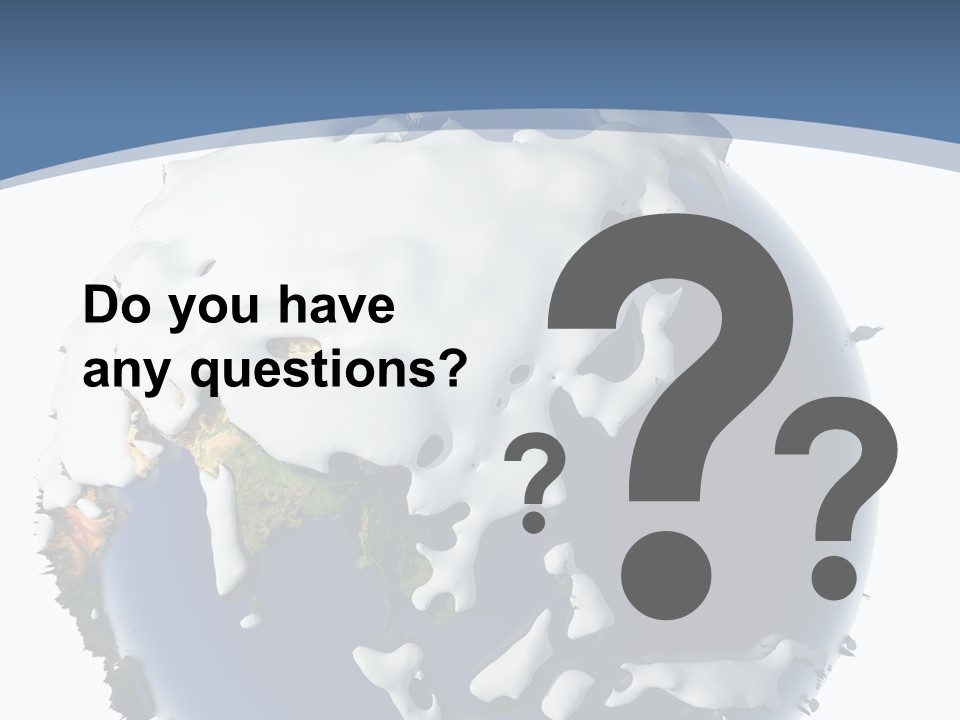 Frost Snowdrifts Idea PowerPoint Template