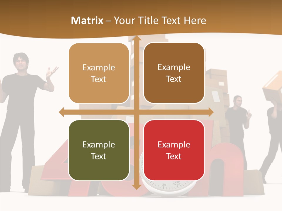 Courier Cardboard Frame PowerPoint Template