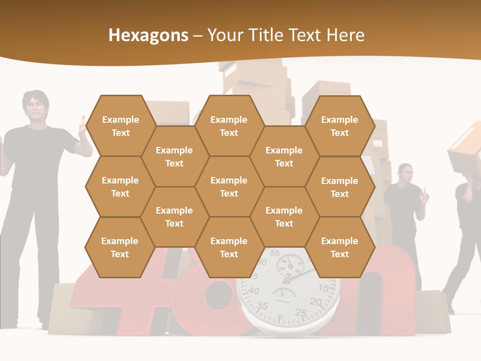 Courier Cardboard Frame PowerPoint Template