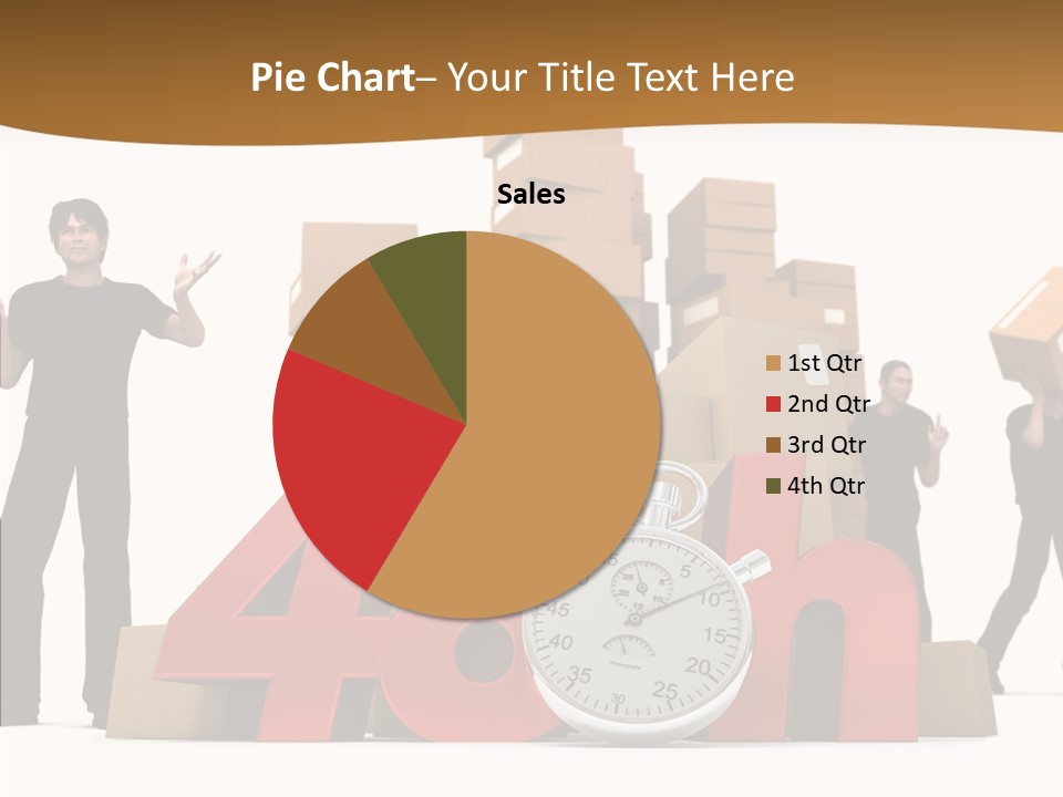 Courier Cardboard Frame PowerPoint Template