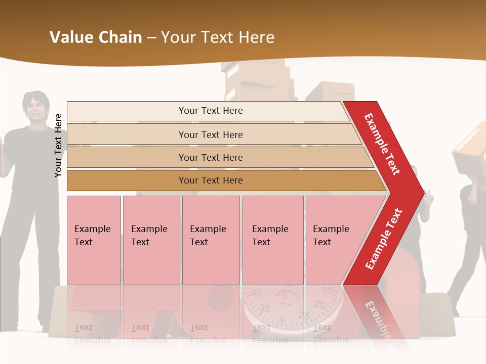Courier Cardboard Frame PowerPoint Template