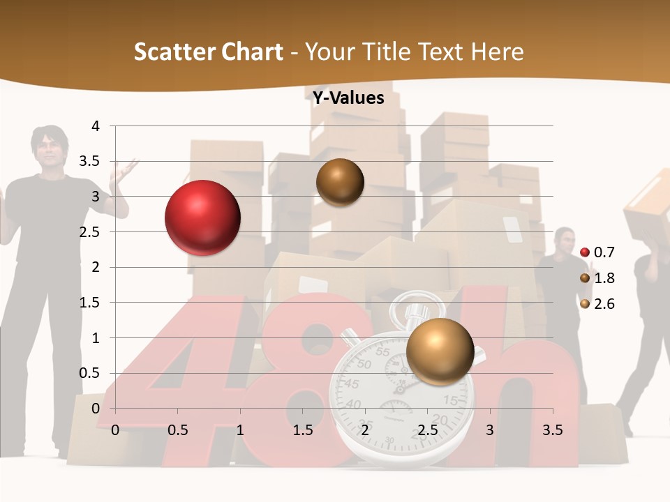 Courier Cardboard Frame PowerPoint Template