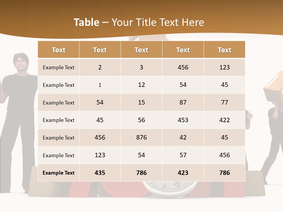 Courier Cardboard Frame PowerPoint Template