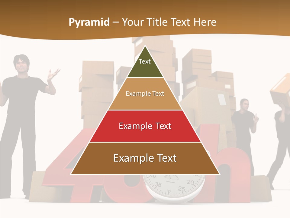 Courier Cardboard Frame PowerPoint Template