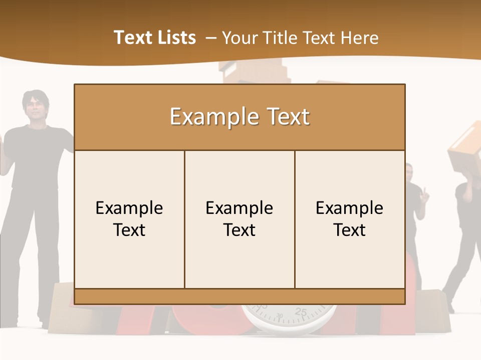Courier Cardboard Frame PowerPoint Template