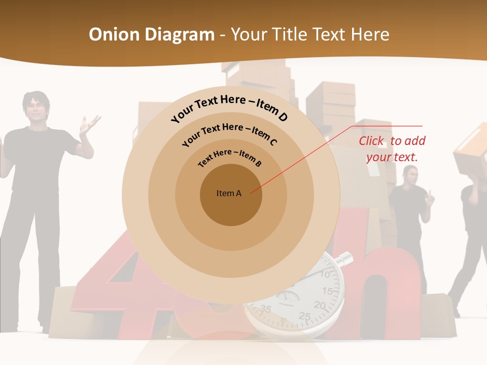 Courier Cardboard Frame PowerPoint Template
