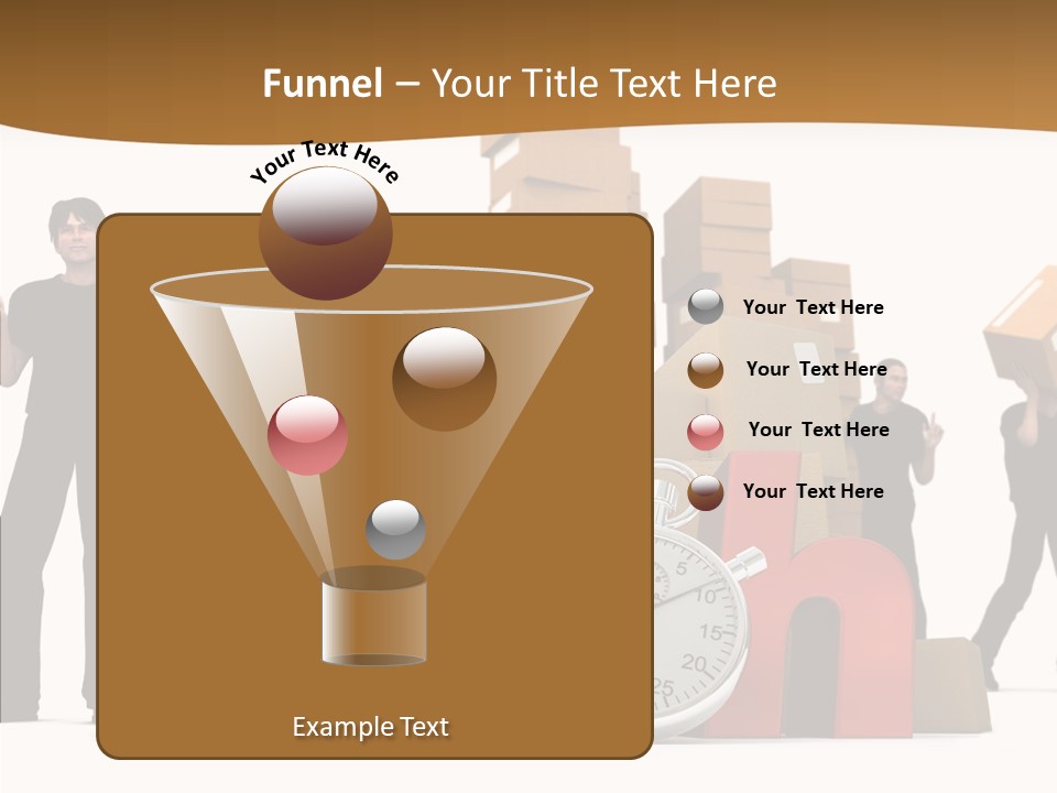 Courier Cardboard Frame PowerPoint Template
