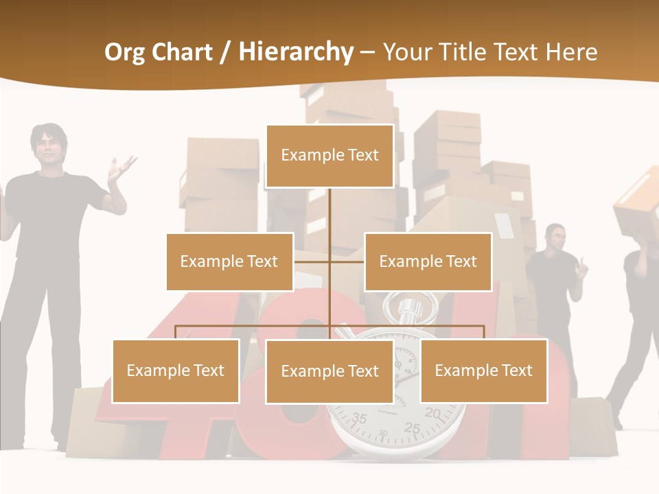 Courier Cardboard Frame PowerPoint Template