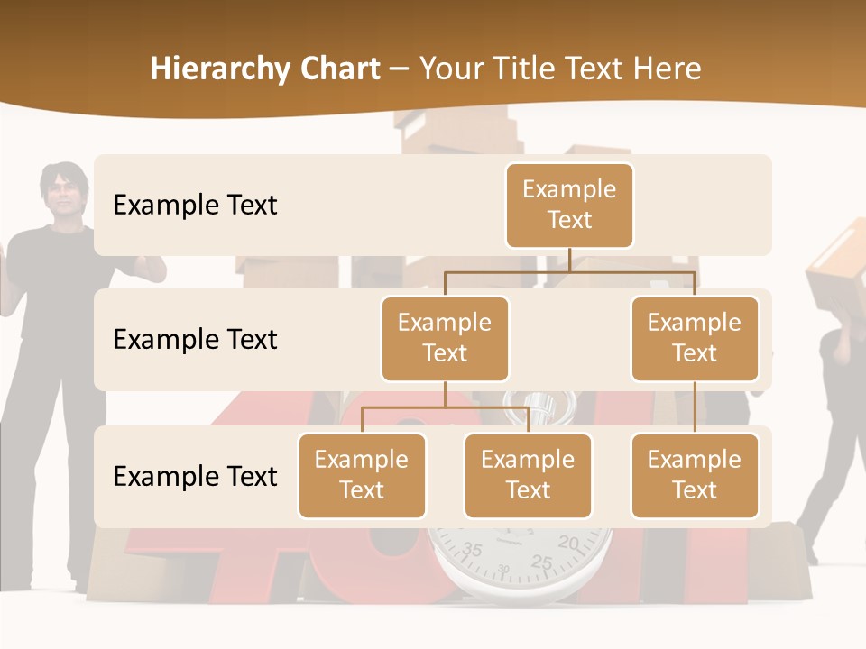 Courier Cardboard Frame PowerPoint Template