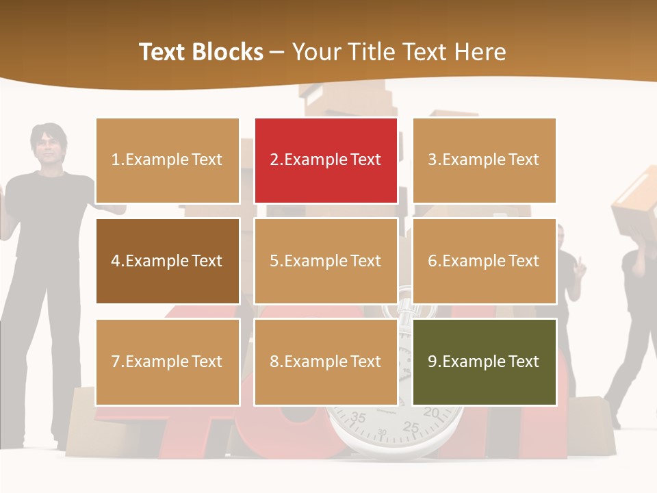 Courier Cardboard Frame PowerPoint Template