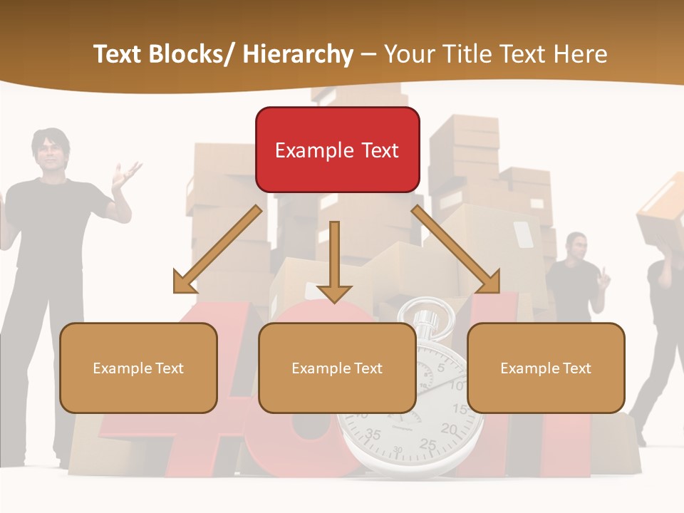 Courier Cardboard Frame PowerPoint Template