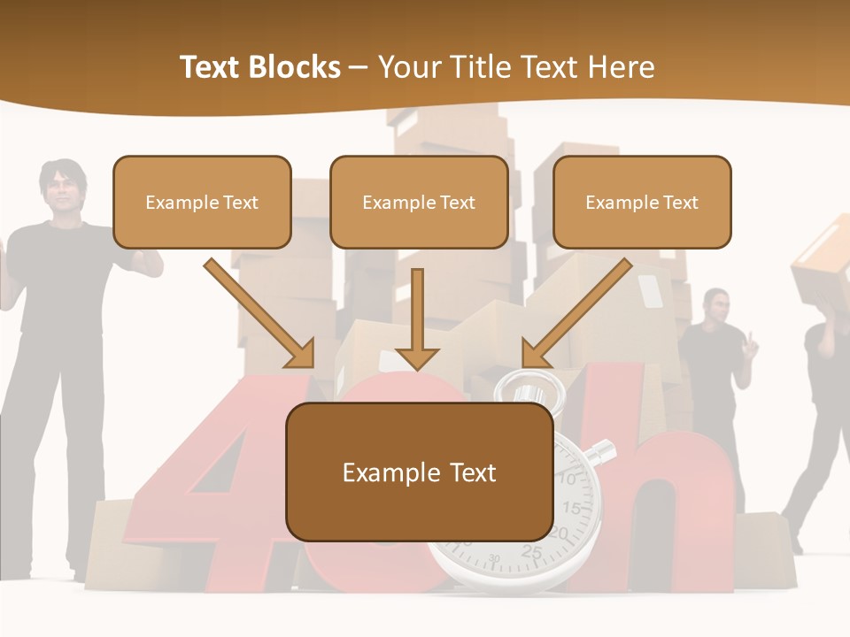 Courier Cardboard Frame PowerPoint Template