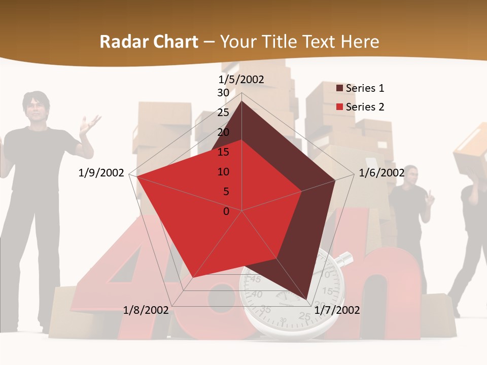 Courier Cardboard Frame PowerPoint Template