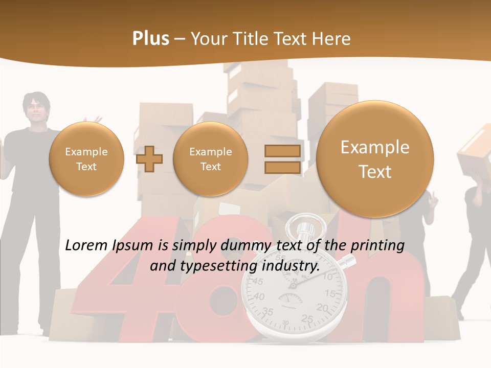 Courier Cardboard Frame PowerPoint Template