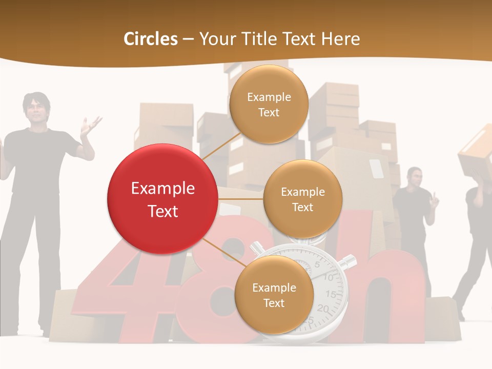 Courier Cardboard Frame PowerPoint Template