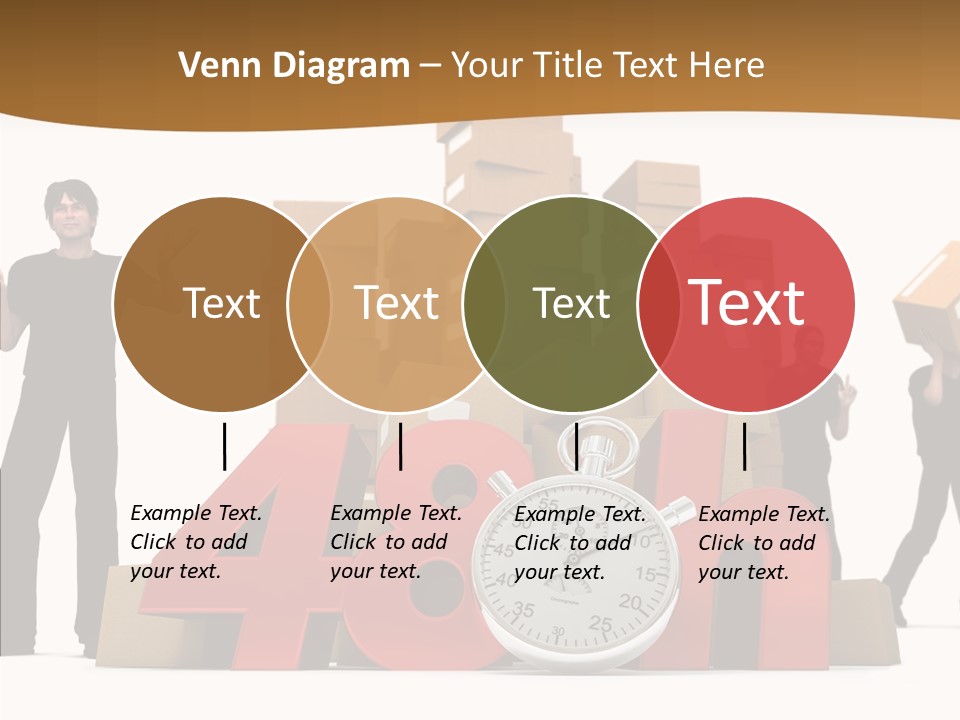 Courier Cardboard Frame PowerPoint Template