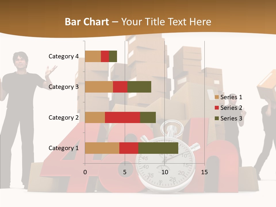 Courier Cardboard Frame PowerPoint Template