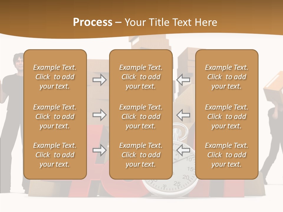 Courier Cardboard Frame PowerPoint Template