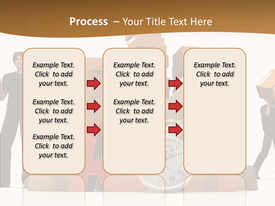 Courier Cardboard Frame PowerPoint Template