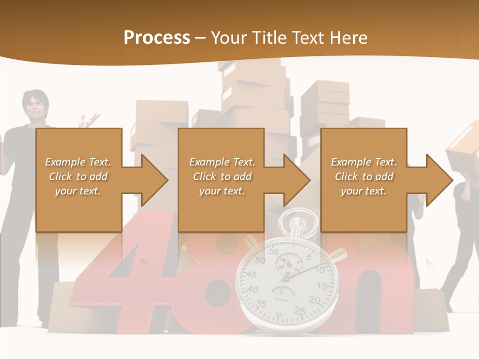 Courier Cardboard Frame PowerPoint Template