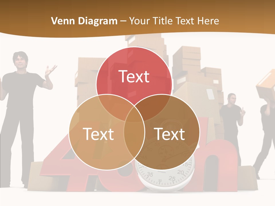 Courier Cardboard Frame PowerPoint Template