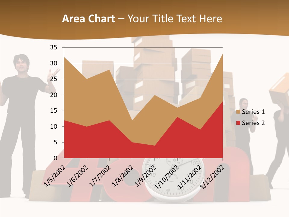 Courier Cardboard Frame PowerPoint Template