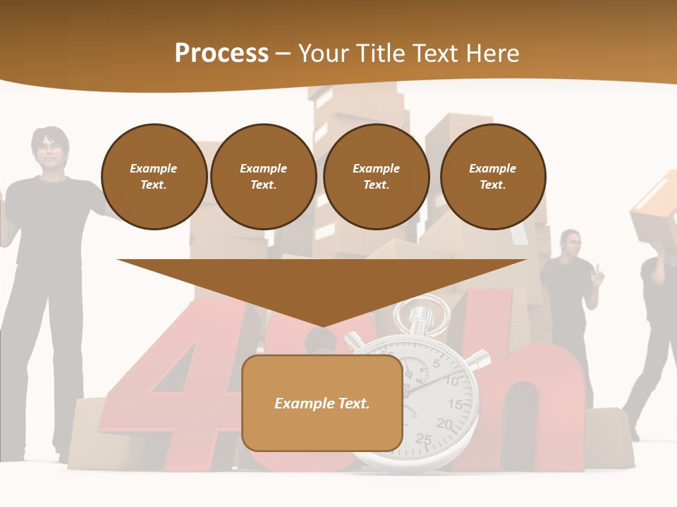 Courier Cardboard Frame PowerPoint Template