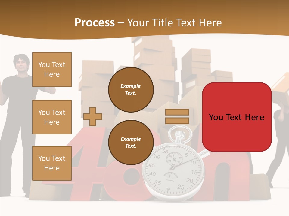 Courier Cardboard Frame PowerPoint Template