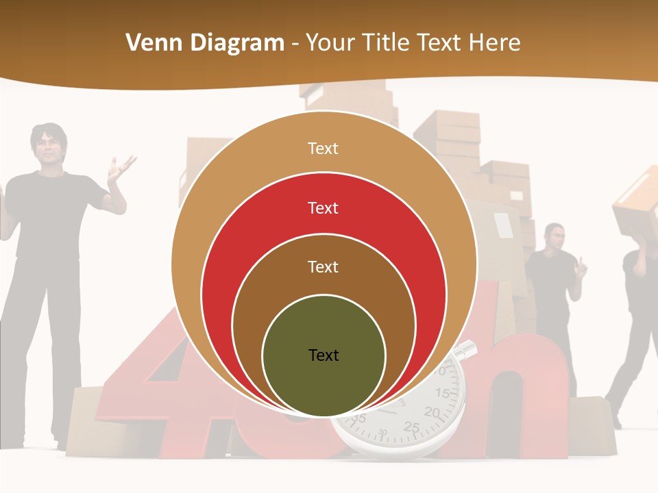 Courier Cardboard Frame PowerPoint Template