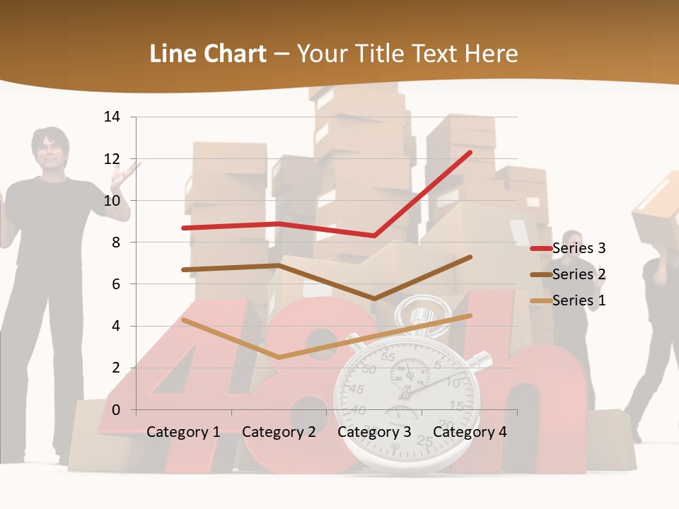 Courier Cardboard Frame PowerPoint Template
