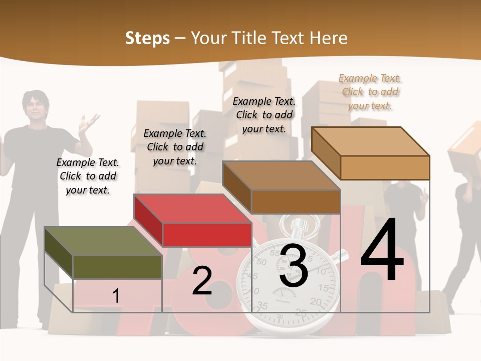 Courier Cardboard Frame PowerPoint Template