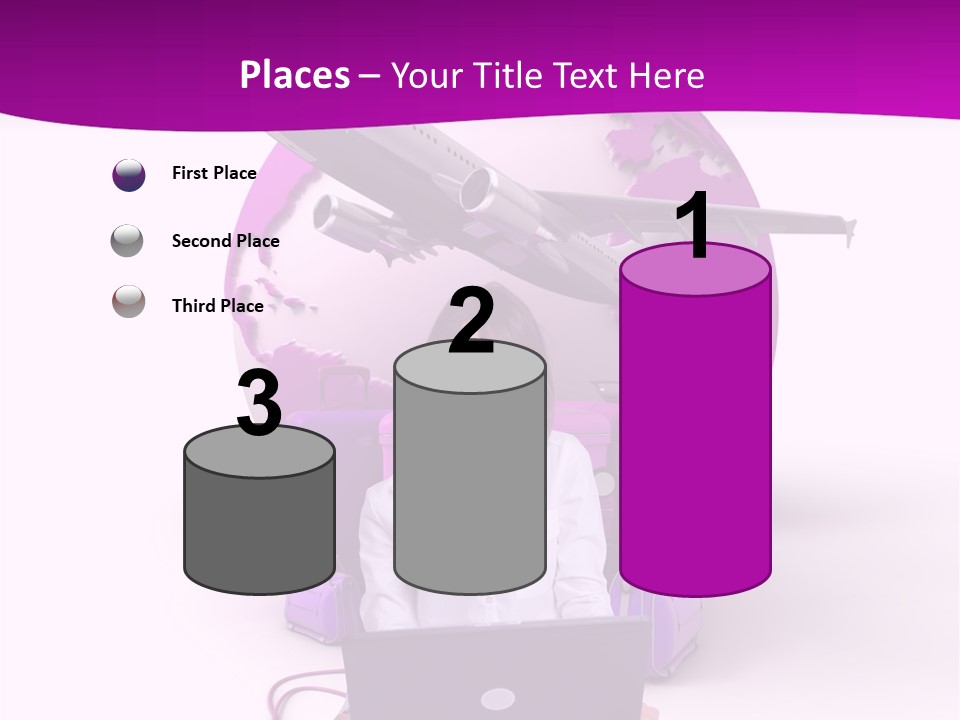 Check In Click White PowerPoint Template