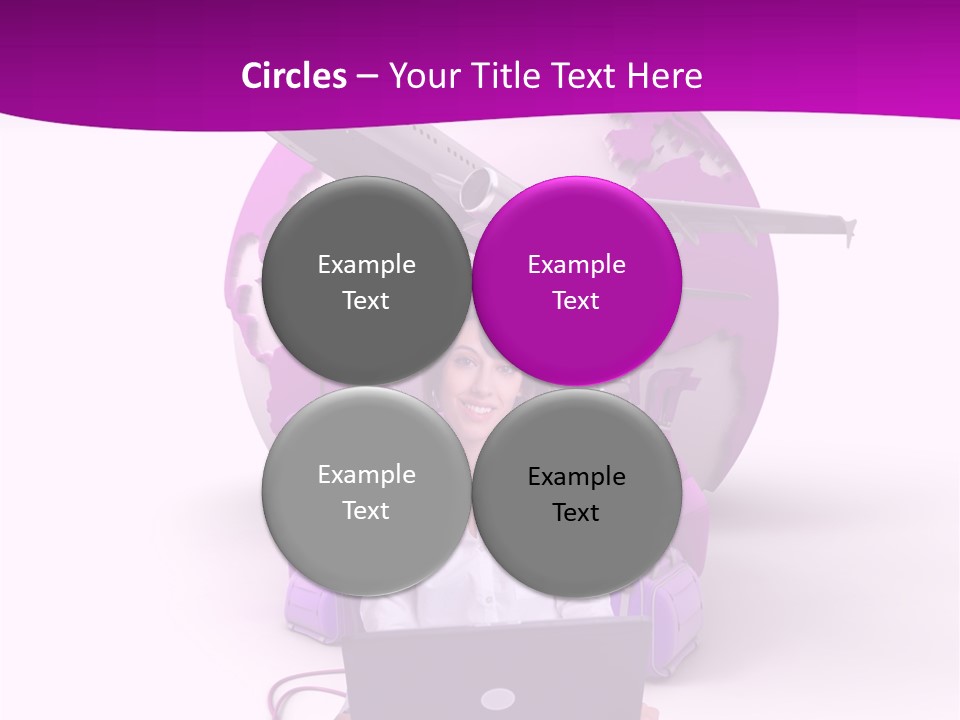 Check In Click White PowerPoint Template