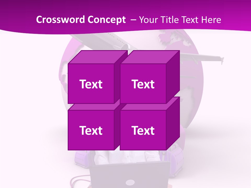 Check In Click White PowerPoint Template